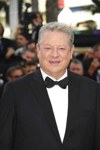 Former US Vice President Al Gore poses for photographers upon arrival at the screening of the film The Killing Of A Sacred Deer at the 70th international film festival