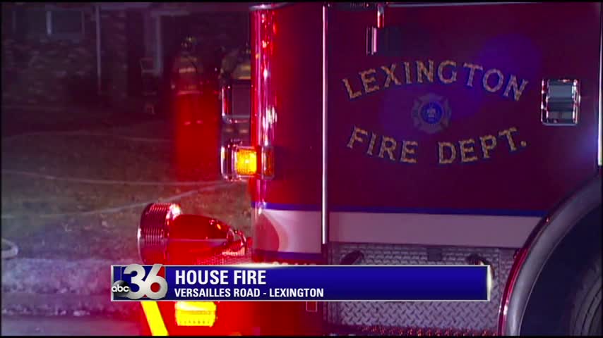 Lexington firefighters put out fire in one room of empty house with no electricity on Versailles Road 1-27-16