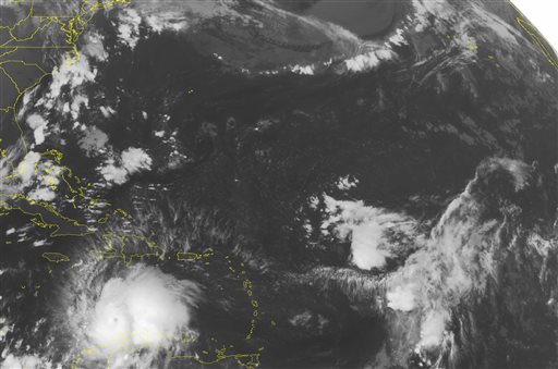 This NOAA satellite image taken Saturday