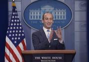 White House senior policy adviser Stephen Miller speaks during the daily briefing at the White House in Washington
