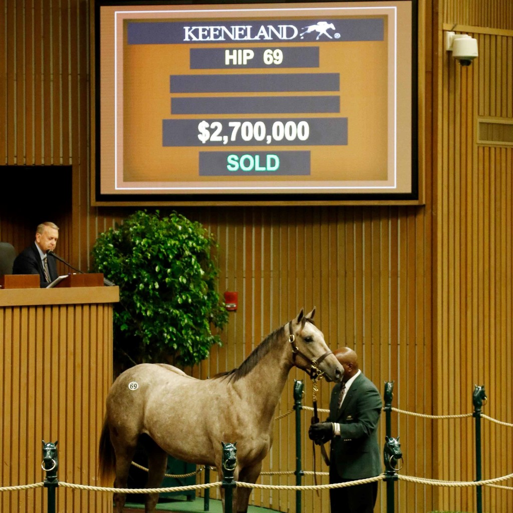 Tapit filly sells for $2.7 million to top opening day of Keeneland's September Yearling Sale 9-11-17