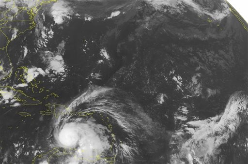 This NOAA satellite image taken Friday