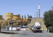 A truck drives into the Valero Benicia Refinery