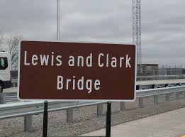Lewis & Clark Bridge sign