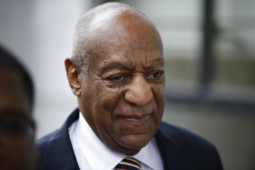 Bill Cosby arrives for his sexual assault trial at the Montgomery County Courthouse in Norristown