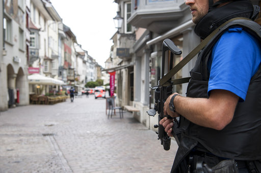 The police shut down the old town of Schaffhausen in Switzerland
