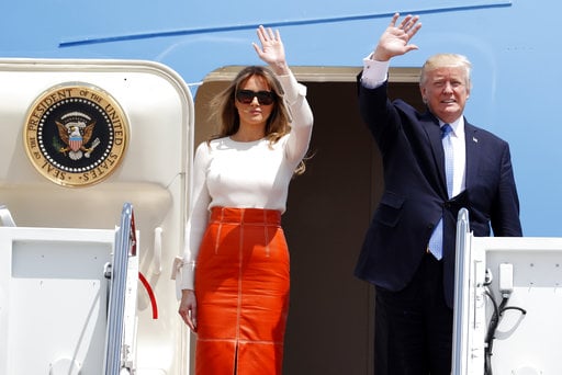 President Donald Trump and first lady Melania Trump
