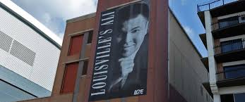 Muhammad Ali on Hometown Heroes banner in Louisville