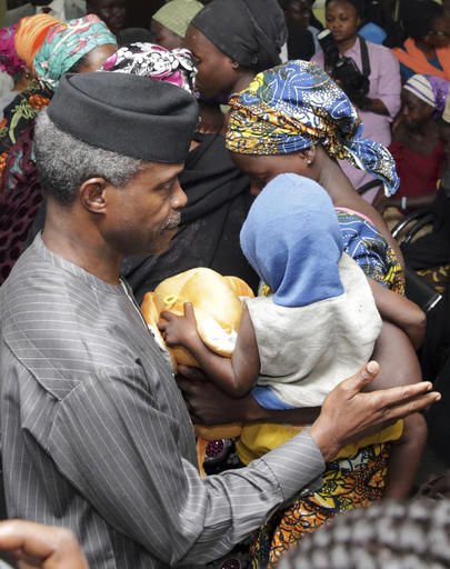 In this photo released by the Nigeria State House