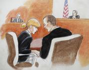 In this courtroom sketch