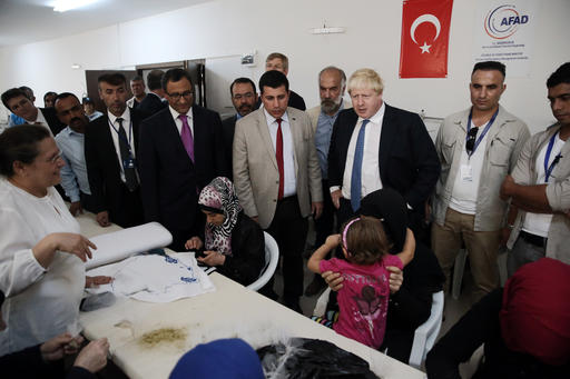 British Foreign Secretary Boris Johnson