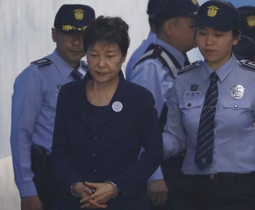 Former South Korean President Park Geun-hye