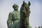 The statue of Confederate Army of Northern Virginia Gen. Robert E. Lee stands in Emacapation Park in Charlottesville