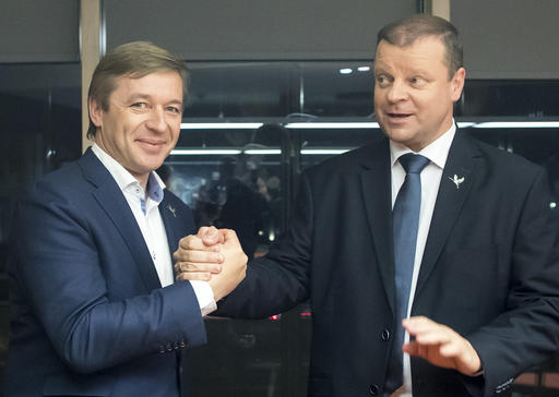 Lithuania's Peasant and Green's Union (LPGU) party leader Salius Skvernelis