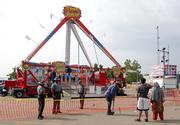 The family of an 18-year-old who died at the fair and three others who were seriously injured in 2017 filed the lawsuit Monday against Dutch manufacturer KMG.
