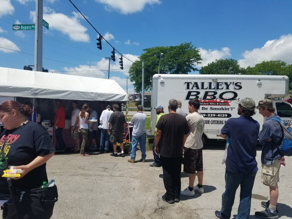 Chef Love Talley feeds the homeless from the Beacon of Hope shelter of Winchester 6-6-17