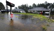 Rising waters threaten homes along North Perkins Ferry Road in Moss Bluff