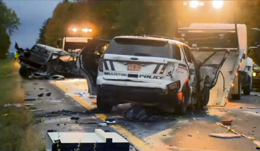 In this still image from video provided by WCAX-TV