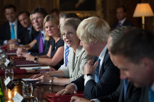 Britain's Prime Minister Theresa May