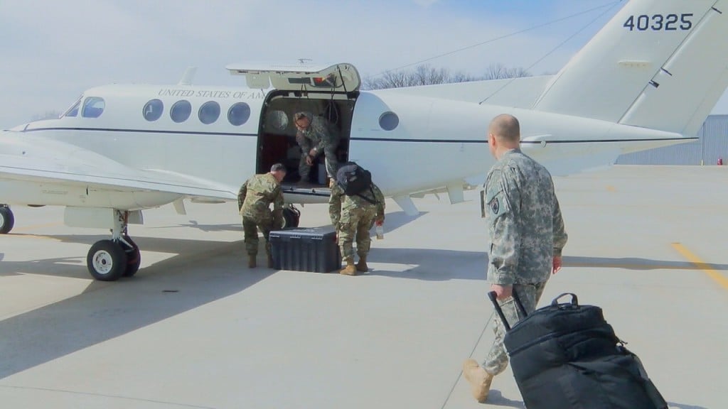 7 Kentucky Army National Guard aviators deployed to the Middle East.