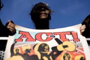 A student from Marjory Stoneman Douglas High School holds a sign during the "March for Our Lives" rally in support of gun control in Washington