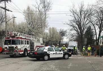 Gas line rupture in Frankfort forces closure of Shelby Street.