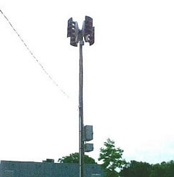 Outdoor warning siren in Lexington.