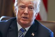 President Donald Trump speaks during a cabinet meeting at the White House