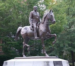 Confederate statue of John B. Castleman in Louisville was vandalized for a third time.