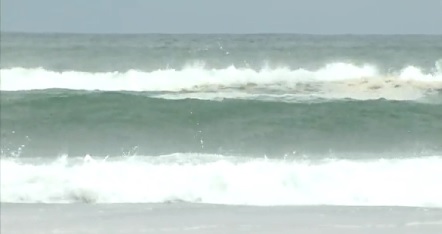 Subtropical storm Alberto causing high surf at Grayton Beach Florida
