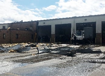Explosion at Lexington UPS Freight.