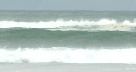 Subtropical storm Alberto causing high surf at Grayton Beach Florida
