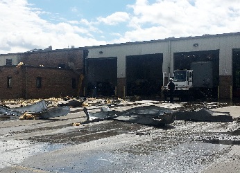 Explosion at Lexington UPS Freight.