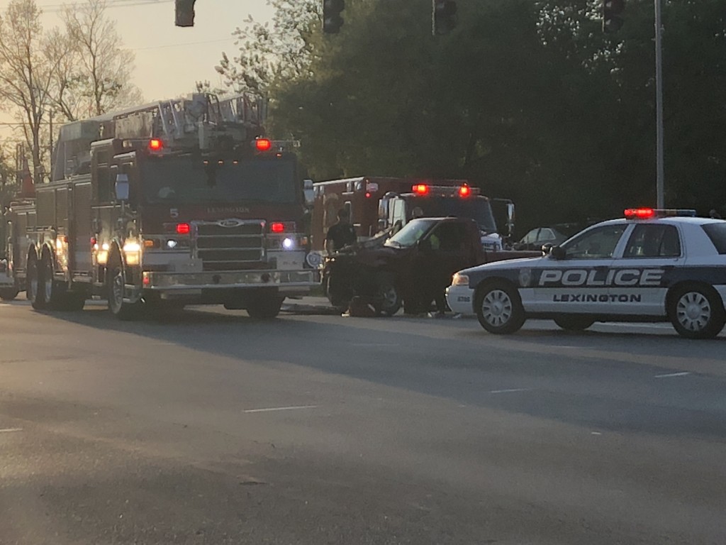 Two-vehicle collision at Winchester Road at Executive Drive in Lexington 5-8-18