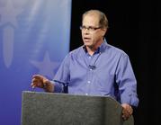 Senate candidate Mike Braun speaks during the Indiana Republican Senate Primary Debate among Braun