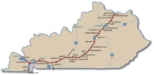 Route of 400 Mile Sale