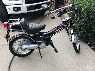 A rare moped given as a Father's Day gift is stolen in Scott County.