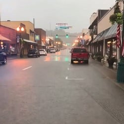 Flooding in downtown Corbin.