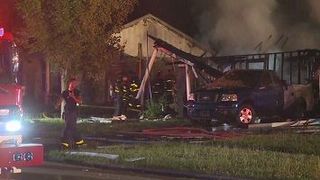 Body found after house explodes and catches fire on Pocahontas Trail and Seminole Trail in Georgetown.
