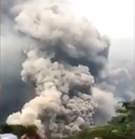 Volcano erupts in Guatemala.