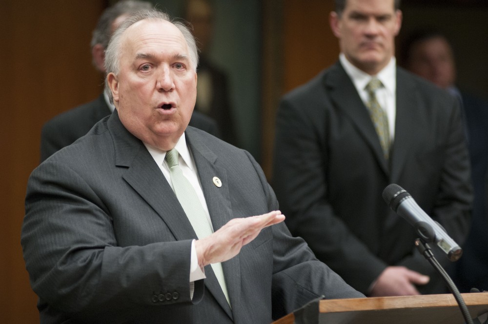 Interim School President John Engler.