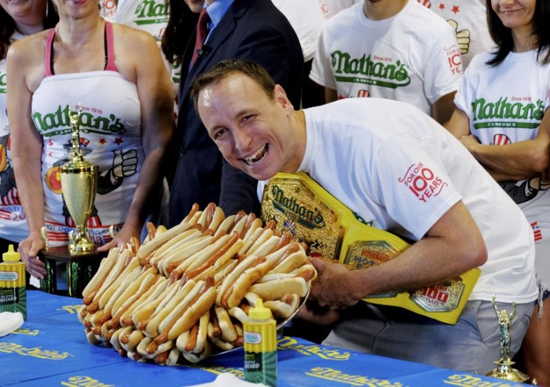 Nathan's Famous hot dog eating contest champion.