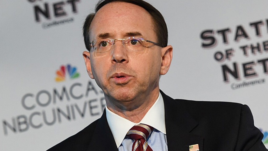 Deputy Attorney General Rod Rosenstein
