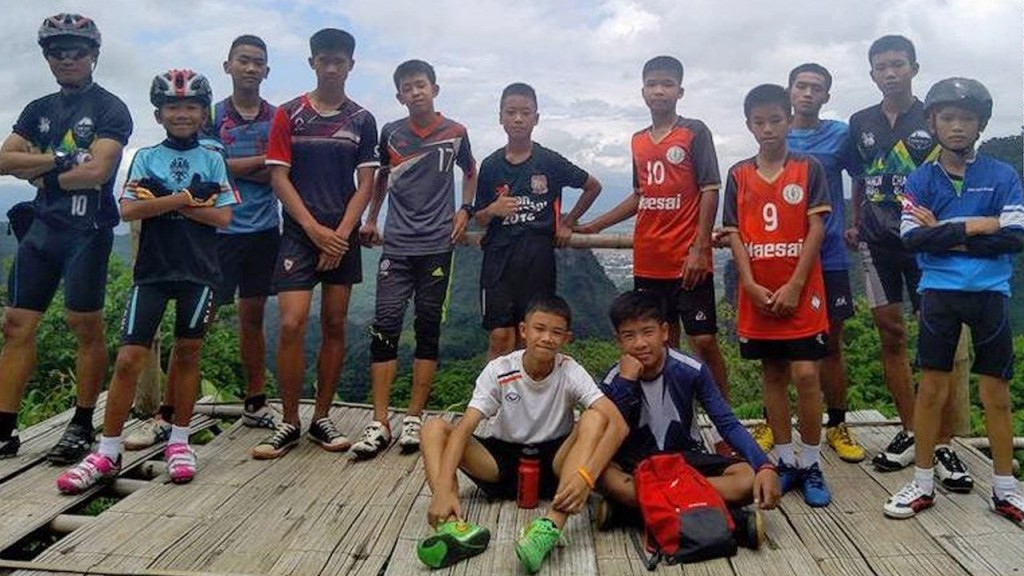 Boys soccer team trapped in cave in Thailand.