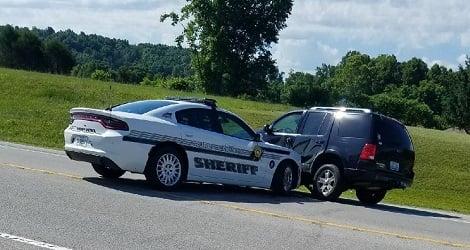 Pursuit that started in Laurel County and ended in a crash in Clay County.