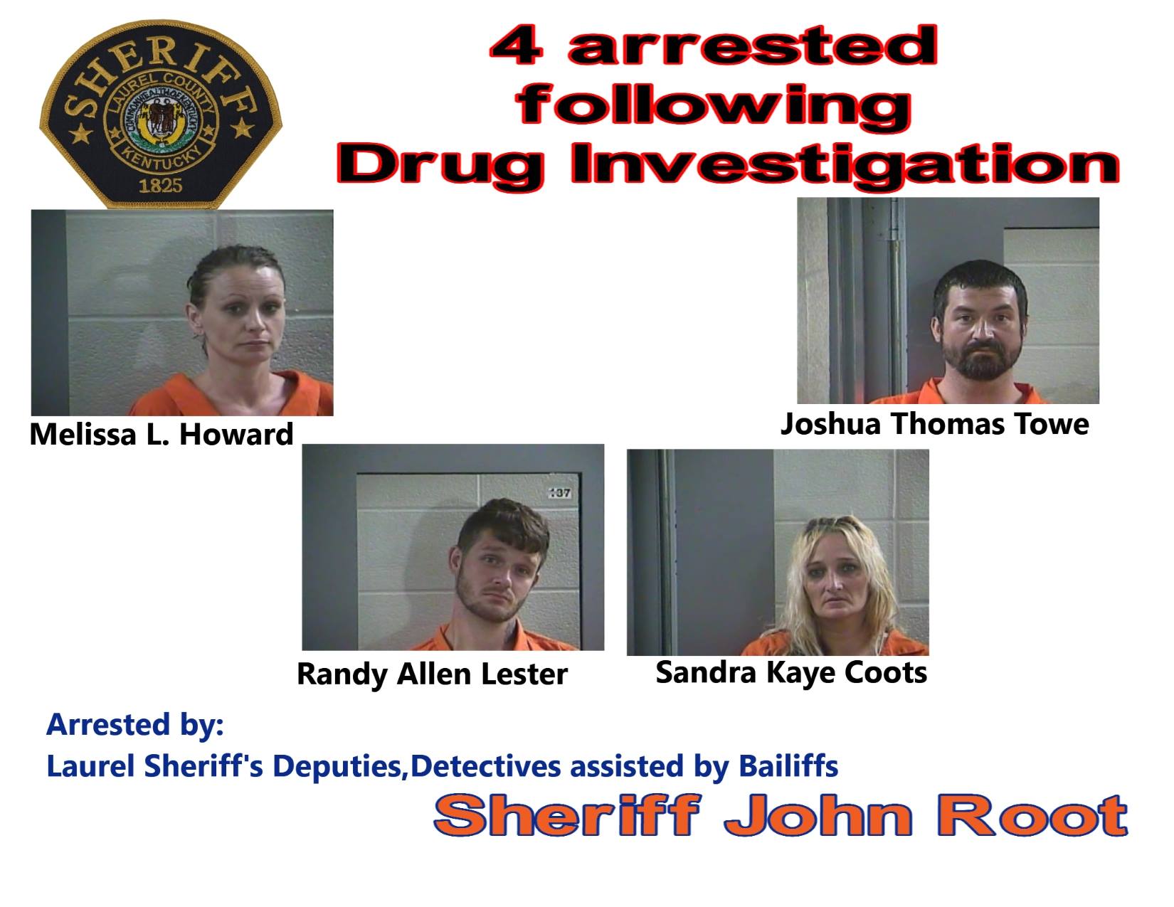 Four arrested on drug charges in Laurel County - WTVQ