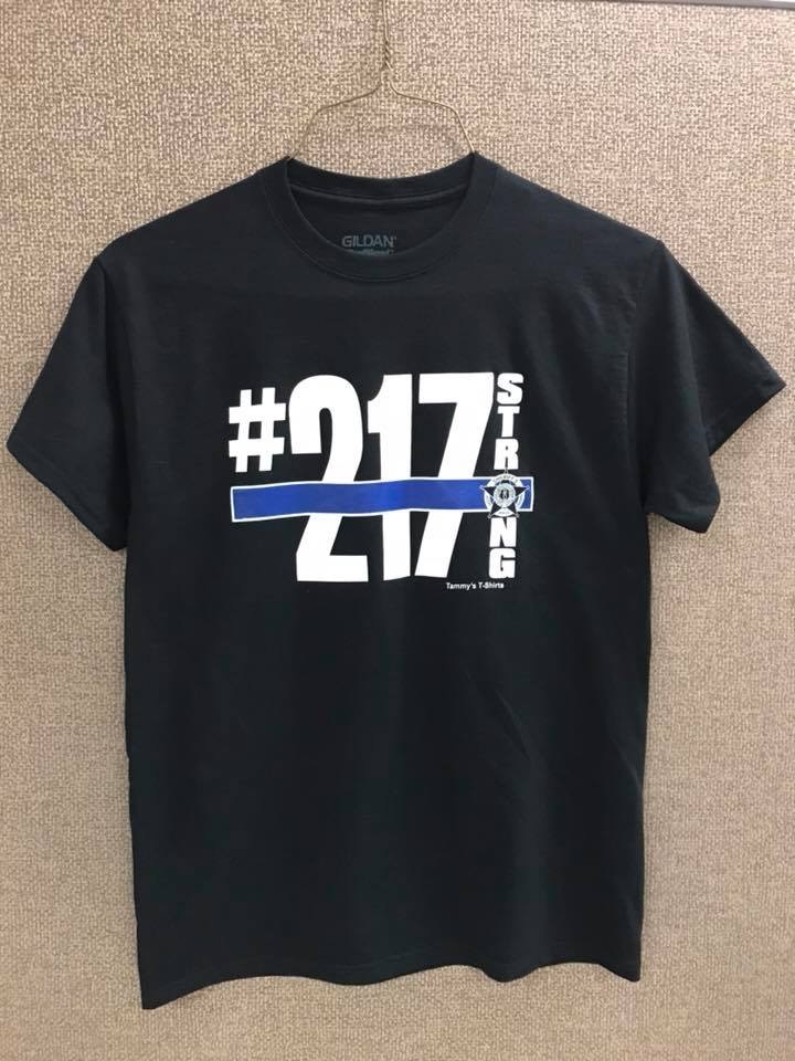 T-shirt being sold by Scott County Sheriff's Office to raise money for medical bills for wounded Deputy Jaime Morales who was shot in the line of duty