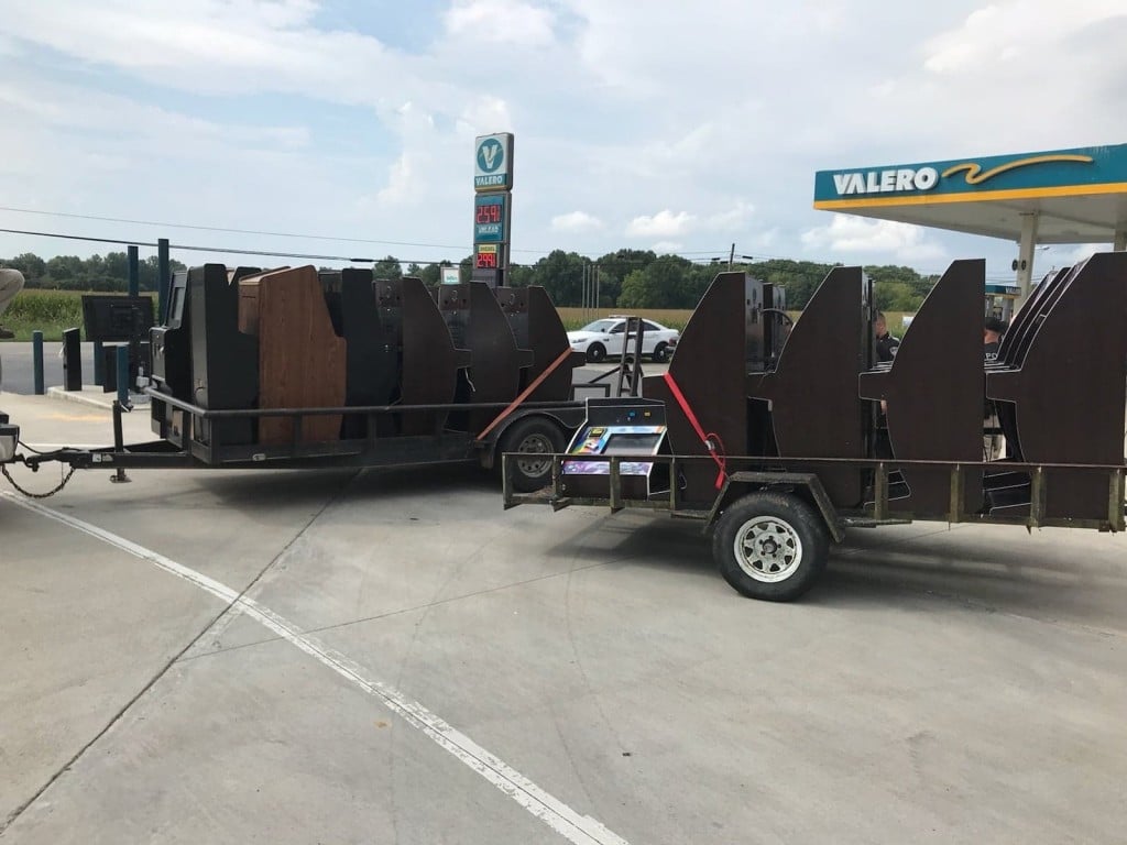 Investigators seized 21 illegal gambling machines from four businesses.