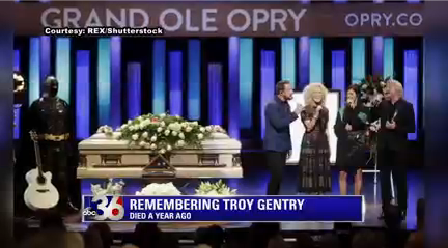 Saturday marks the one year death anniversary of country music star Troy Gentry.
