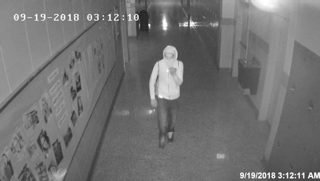 Burglary suspect at Danville High School.